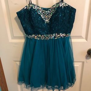 Masquerade strapless dress
